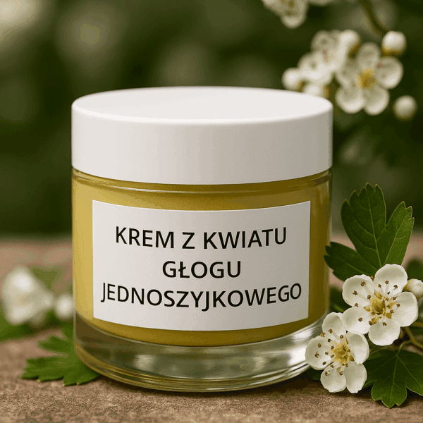 Krem z kwiatu Głogu Jednoszyjkowego