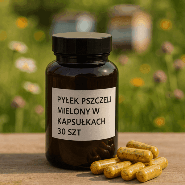 Pyłek pszczeli mielony w kapsułkach 30szt