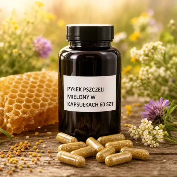 Pyłek pszczeli mielony w kapsułkach 60szt