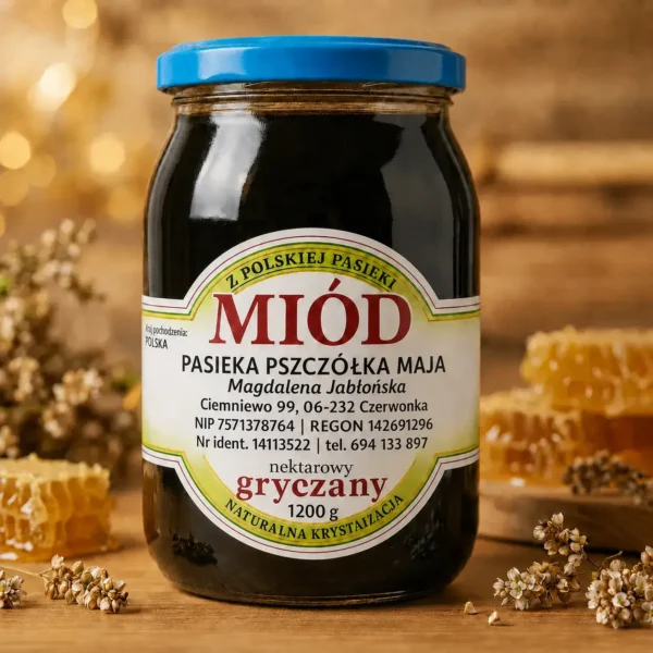 Miód Gryczany 1200g