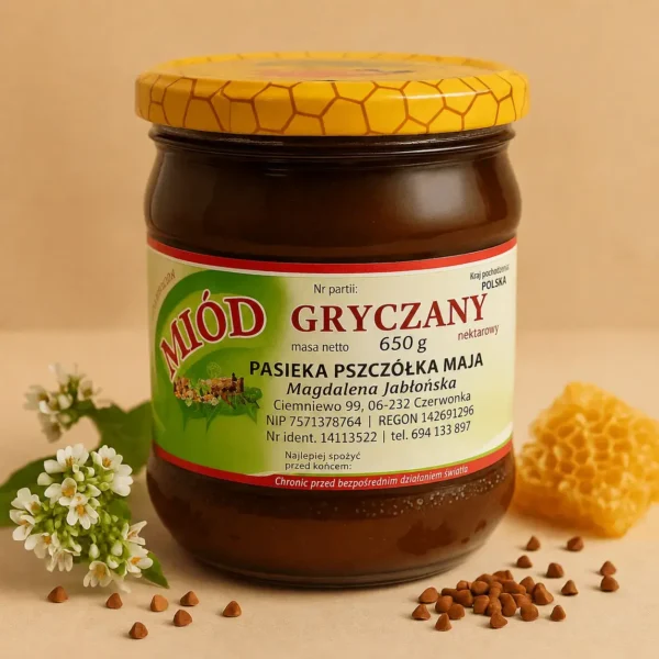Miód Gryczany 650g