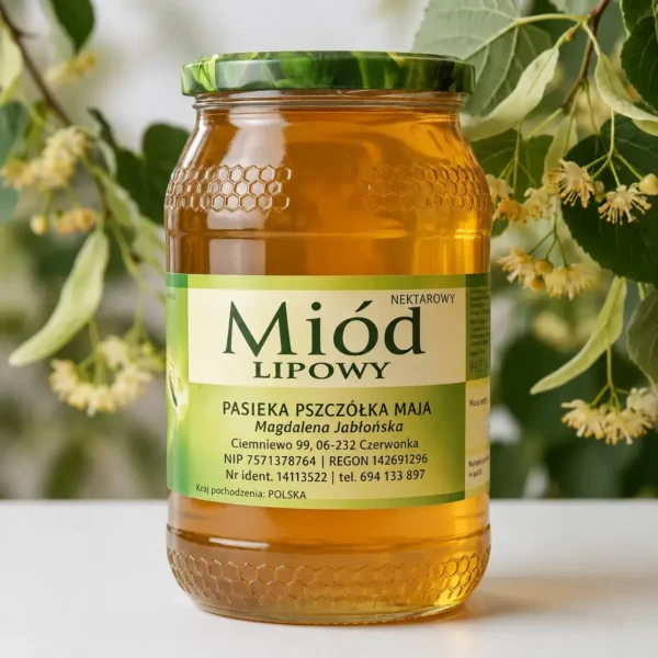 Miód Lipowy 1200g