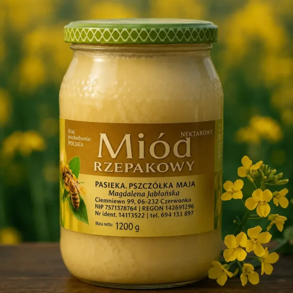 Miód Rzepakowy 1200g