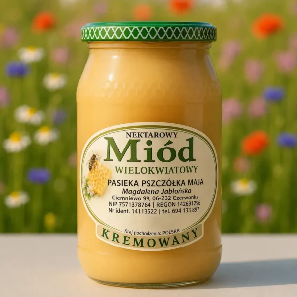Miód Wielokwiatowy Kremowany 1200g