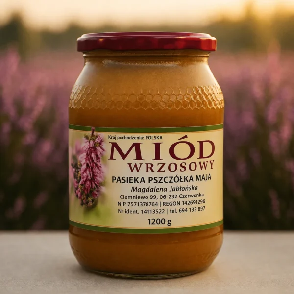 Miód Wrzosowy 1200g