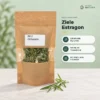 Ziele estragonu suszone w torebce kraft z okienkiem, bylica draganek do mięs, ryb i sosów, Skarby Natury